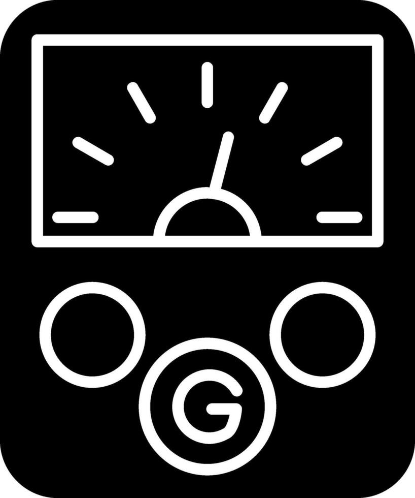 Galvanometer Measuring Device Glyph vector