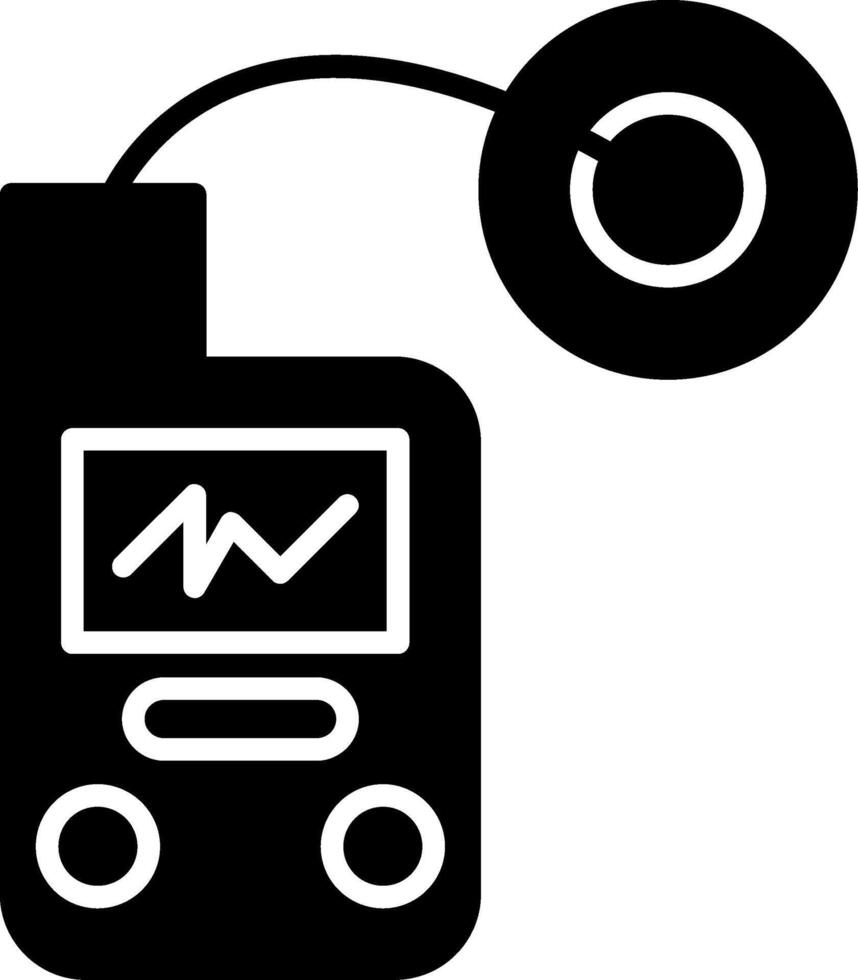 Insulin Diabetes Medication Glyph vector