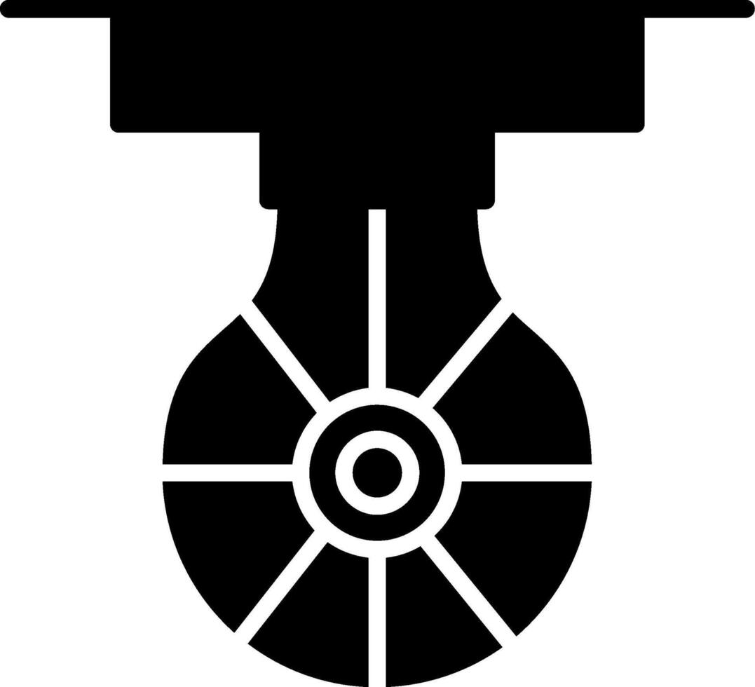 Punching Ball Boxing Training Glyph vector