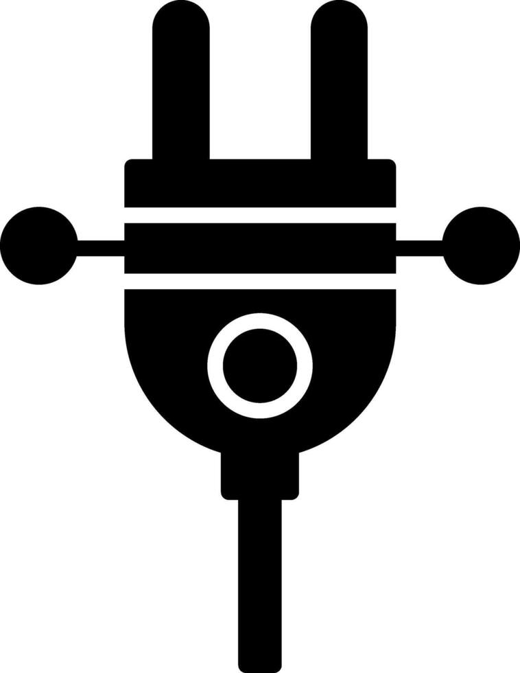 Smart Plug Automated Electrical Outlet Glyph vector