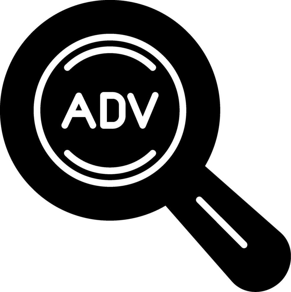 Advanced Search Tool Glyph vector