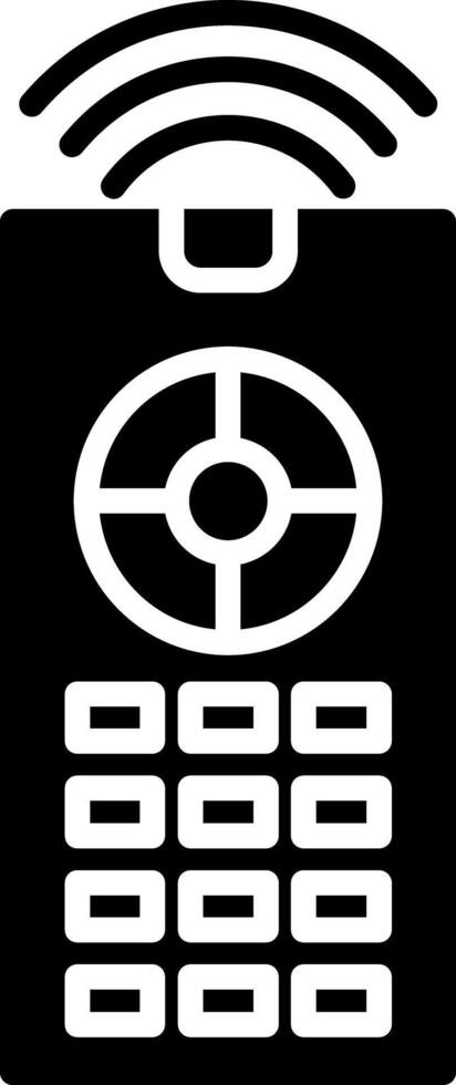 Remote Control Device Operation Tool Glyph vector