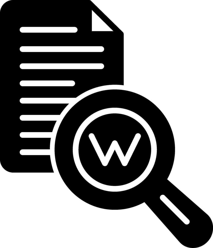 Keywords Search Function Glyph vector