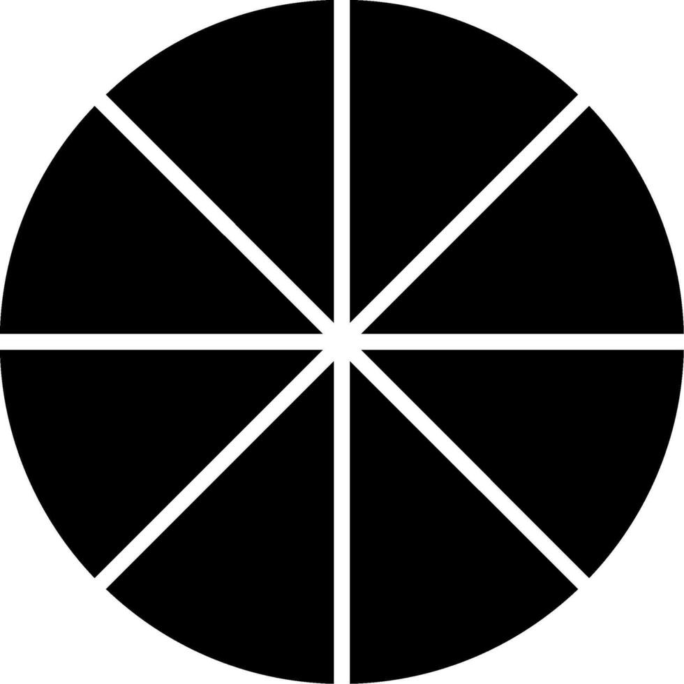 Pie Chart Graphical Data Glyph vector