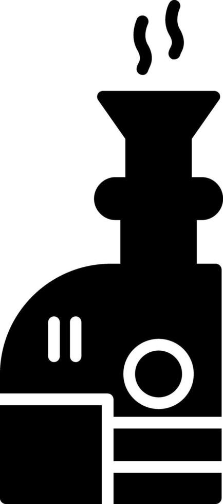 Vaporizer Medicinal Inhalation Glyph vector