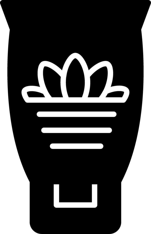 Aloe Vera Skin Care Plant Glyph vector