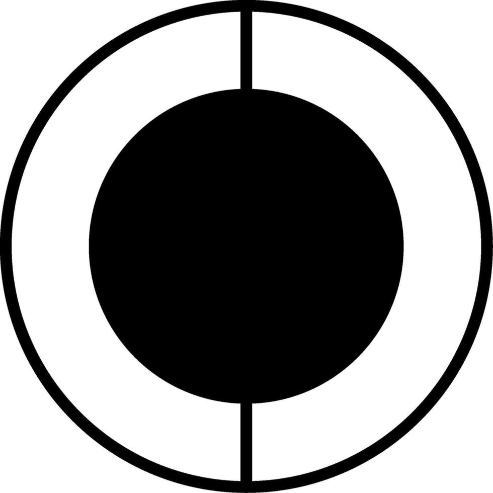 Pie Chart Business Stats Glyph vector