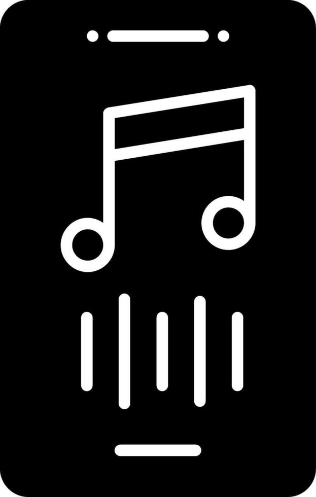 Music Entertainment App Glyph vector
