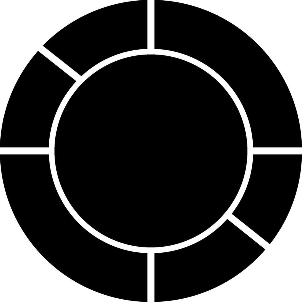 Pie Chart Representation Data Glyph vector