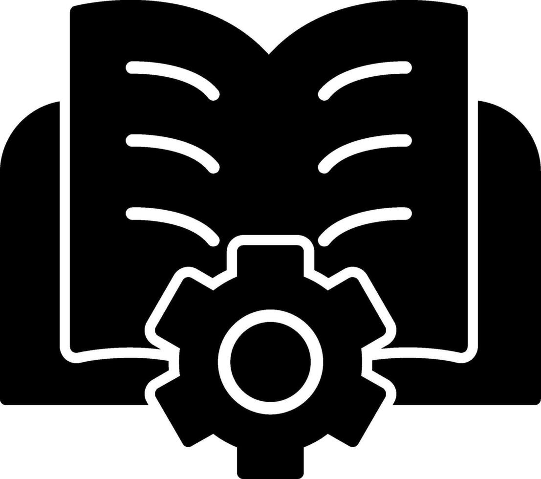 Intelligent Student Bright Learner Glyph vector