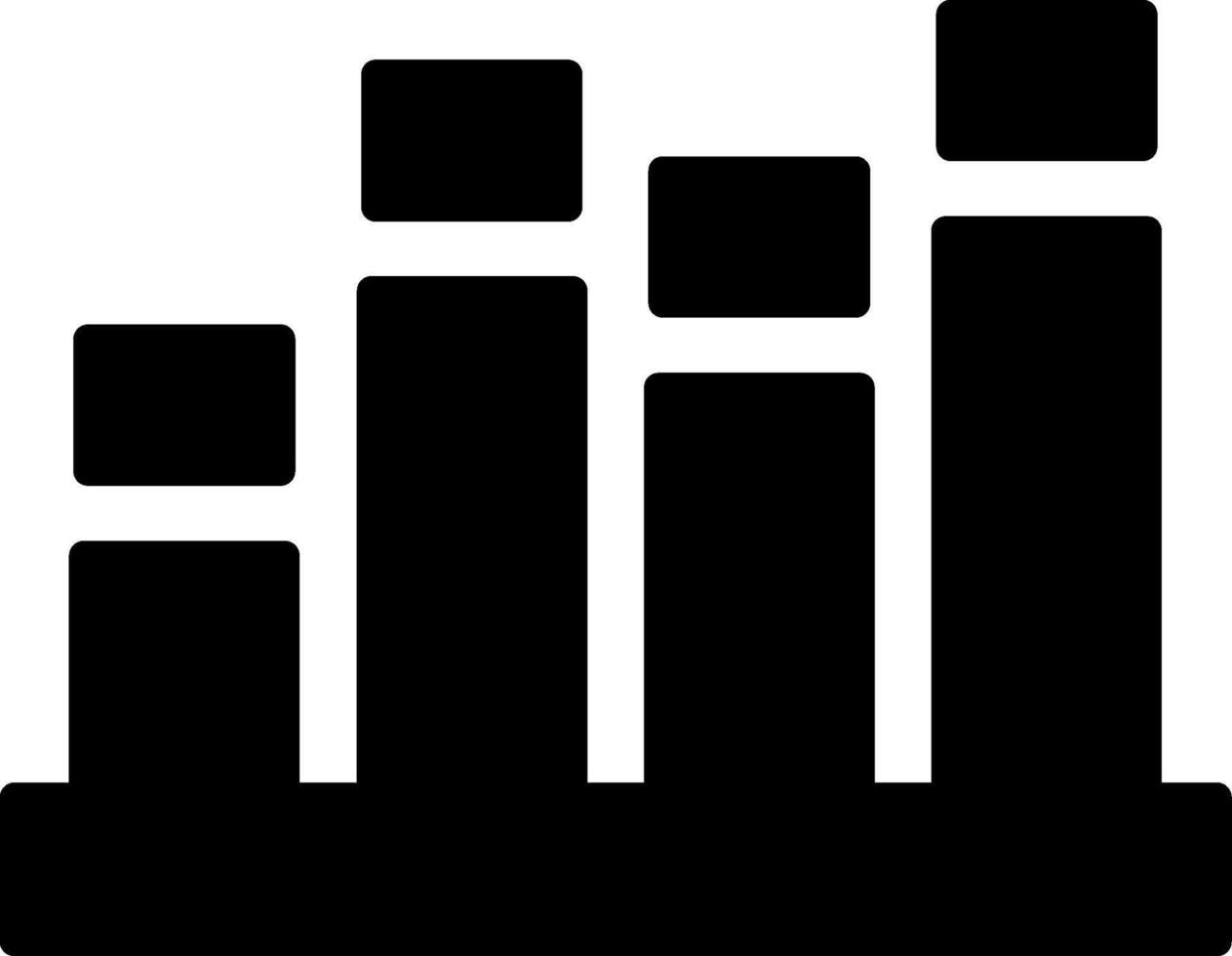 Pie Chart Data Glyph vector