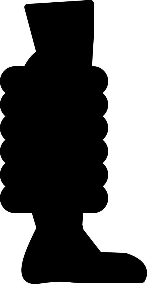 Foot Warmer Heating Device Glyph vector