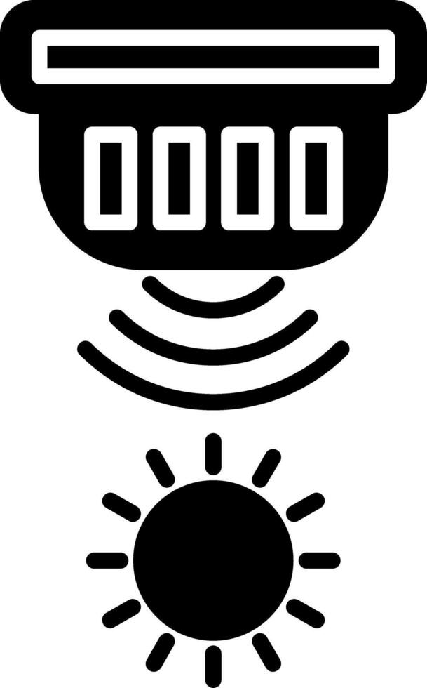 Light Sensor Ambient Light Detection Glyph vector
