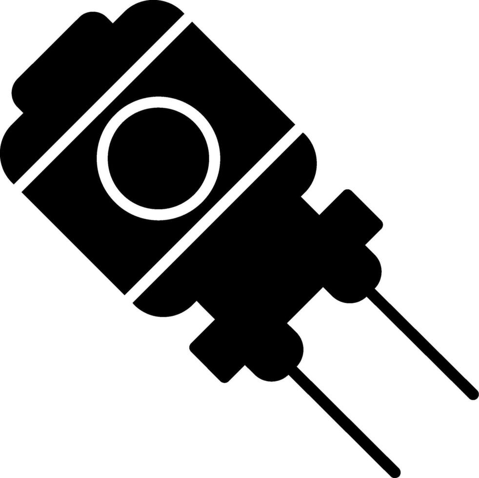 Capacitor Power Component Glyph vector