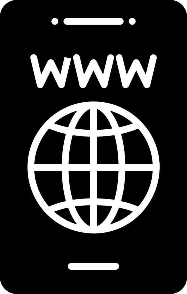 Internet Connectivity Option Glyph vector