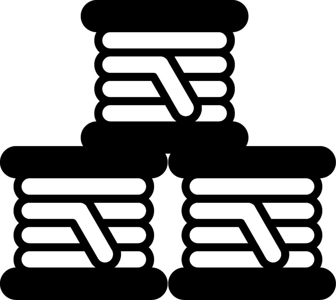 Filament Materials Glyph vector