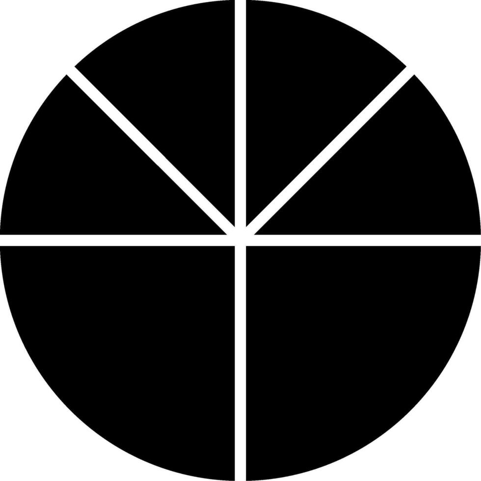 Pie Chart Financial Chart Glyph vector
