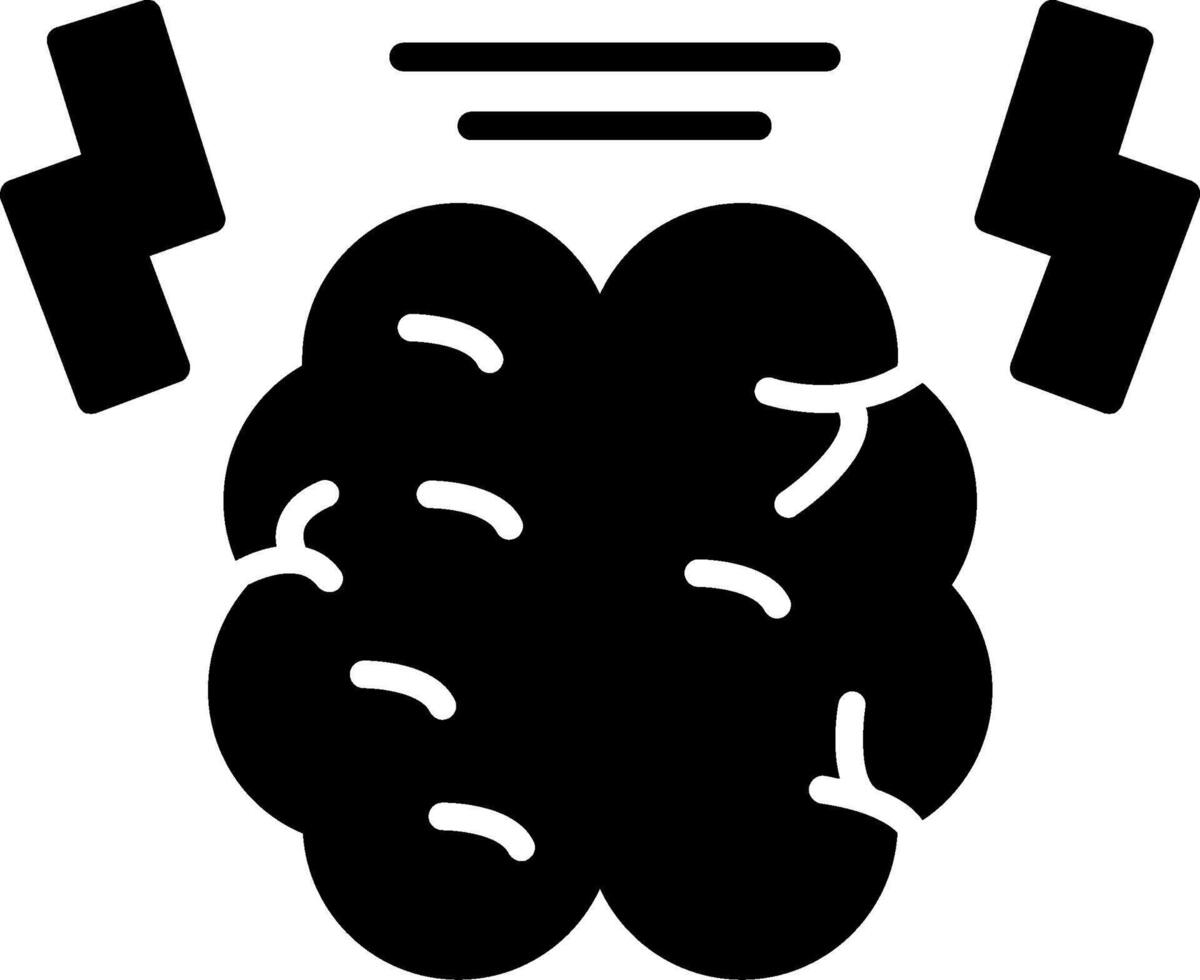 Stimulant Medication Use Glyph vector