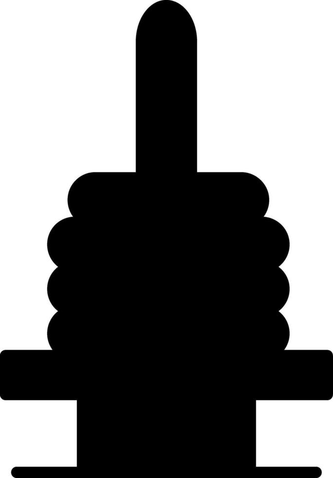 Weight Rack Storage Stand Glyph vector