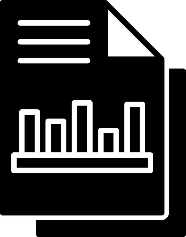 Bar Graph Glyph vector