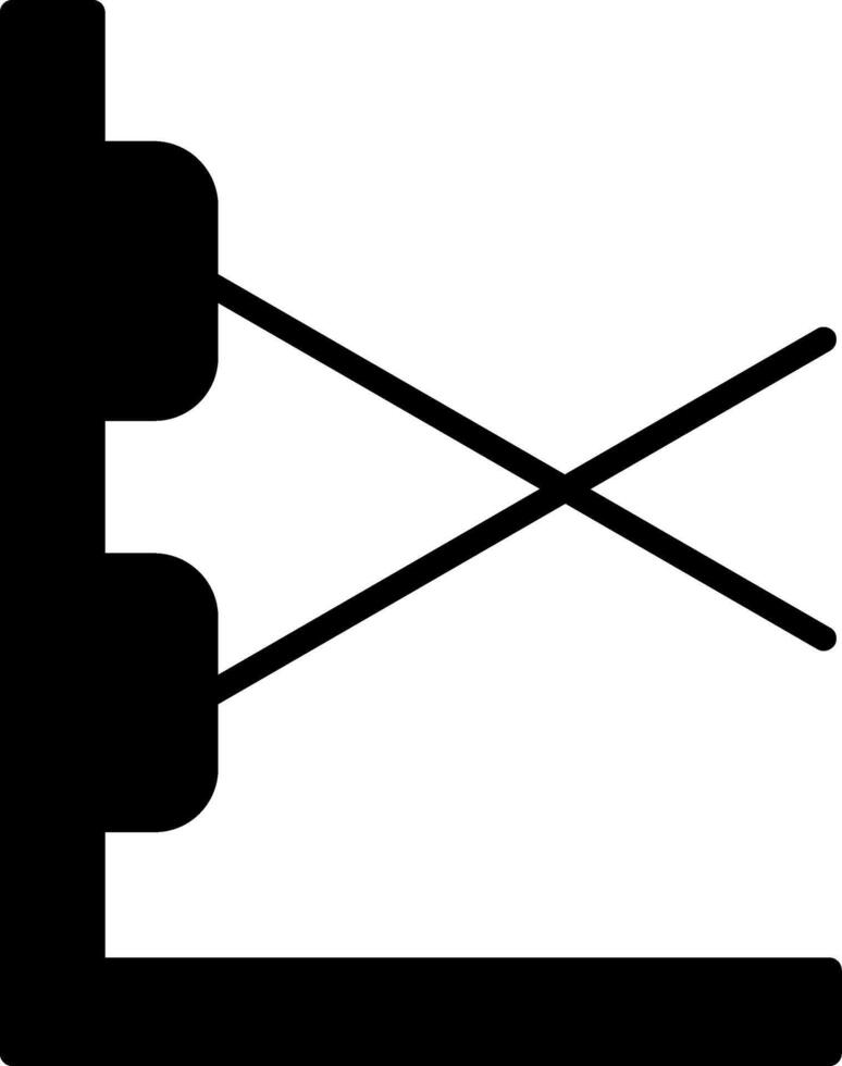 Hand held Scanner Glyph vector