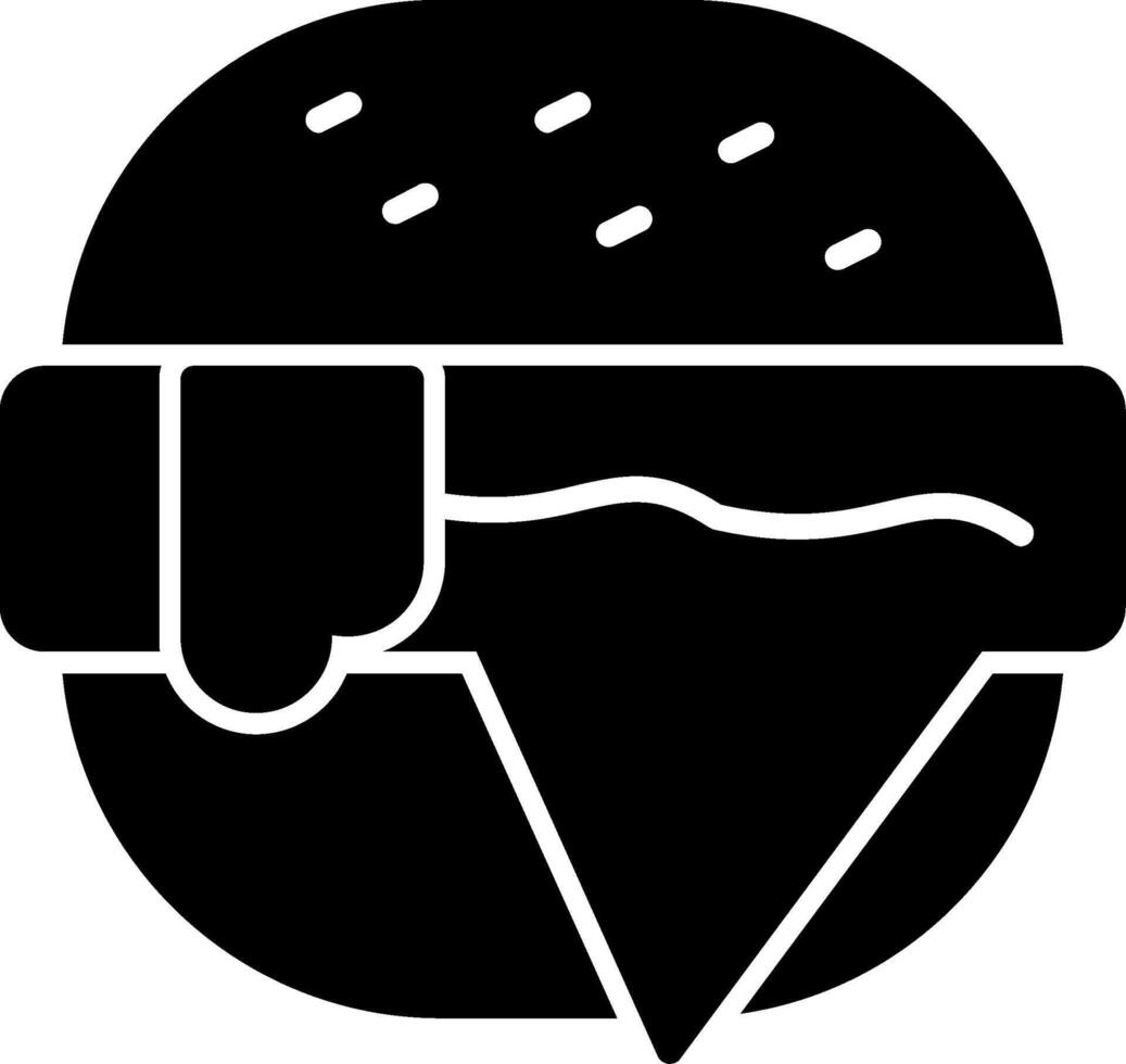 Burger Fast Food Glyph vector