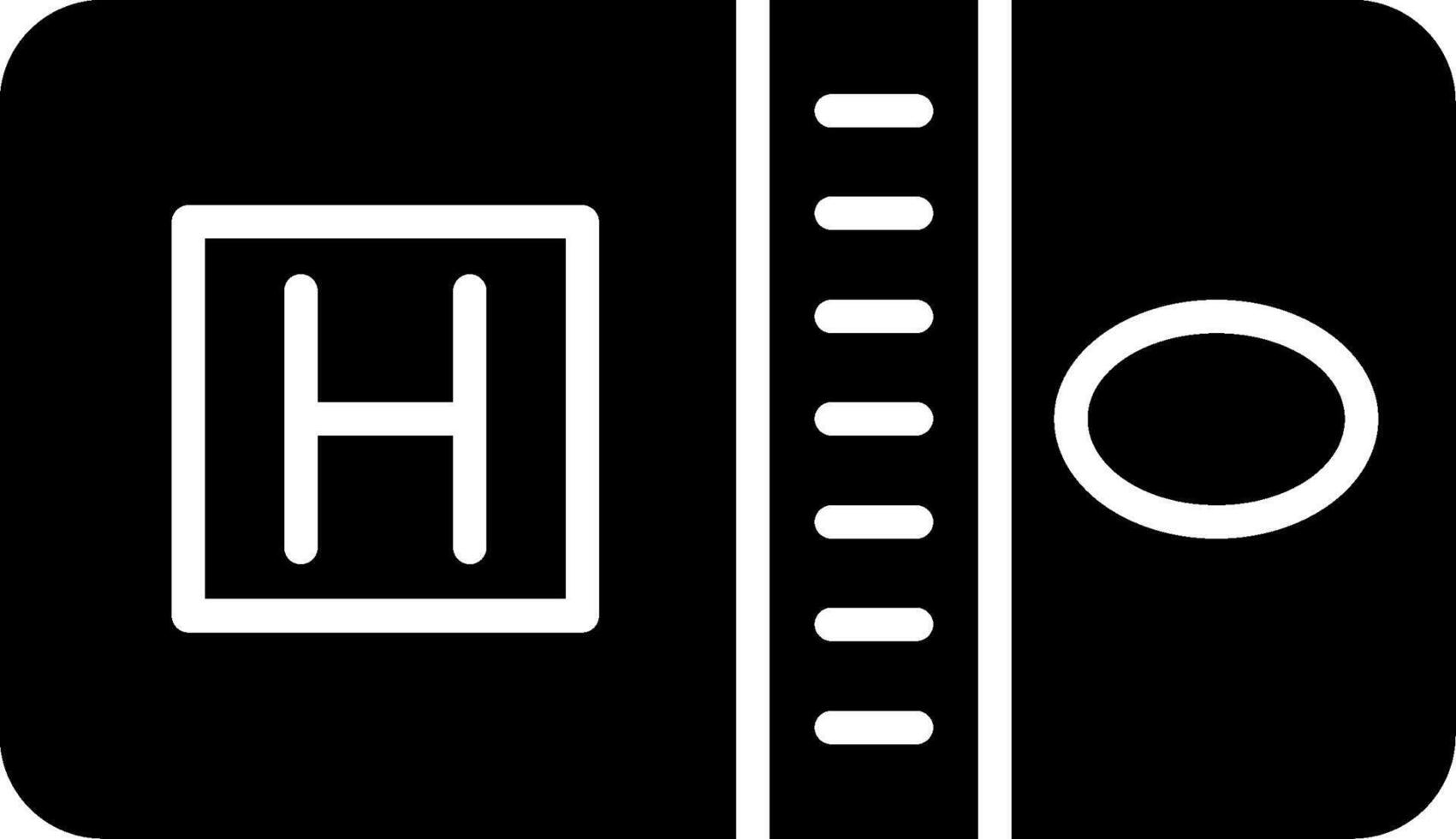 Room Card Key Glyph vector