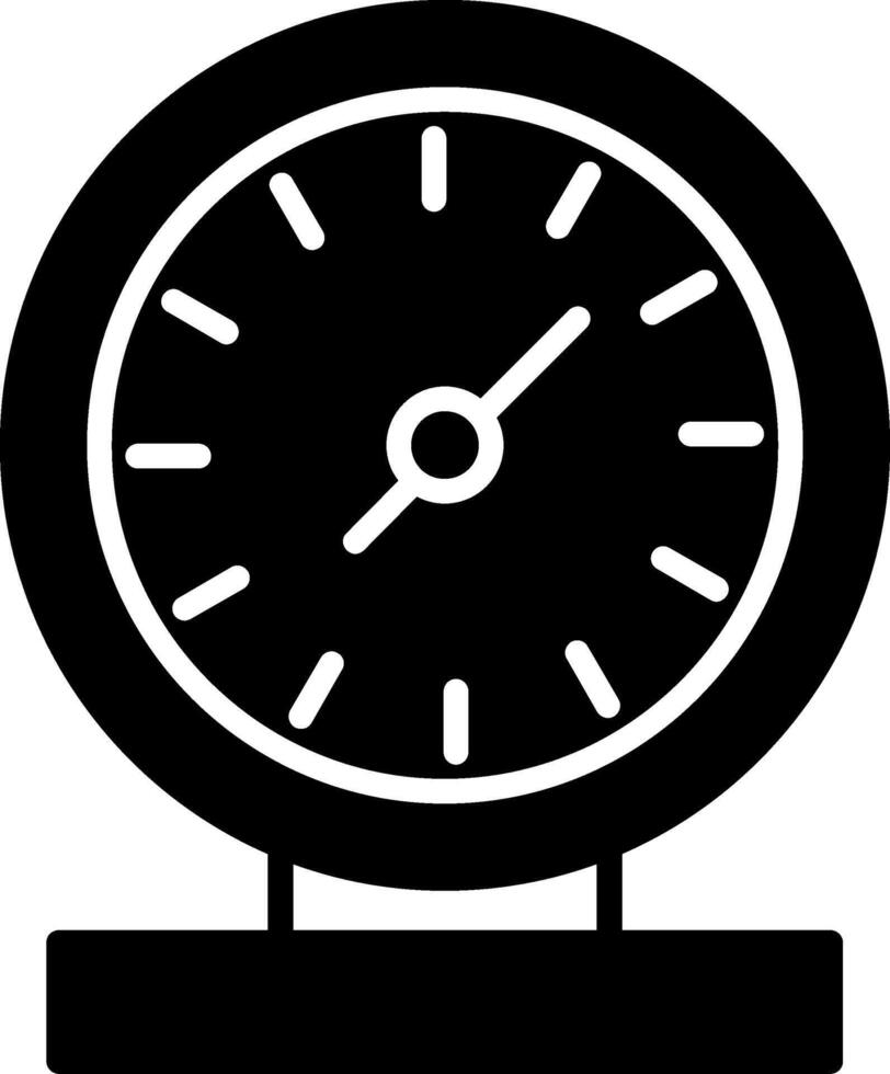 Barometer Atmospheric Pressure Sensor Glyph vector