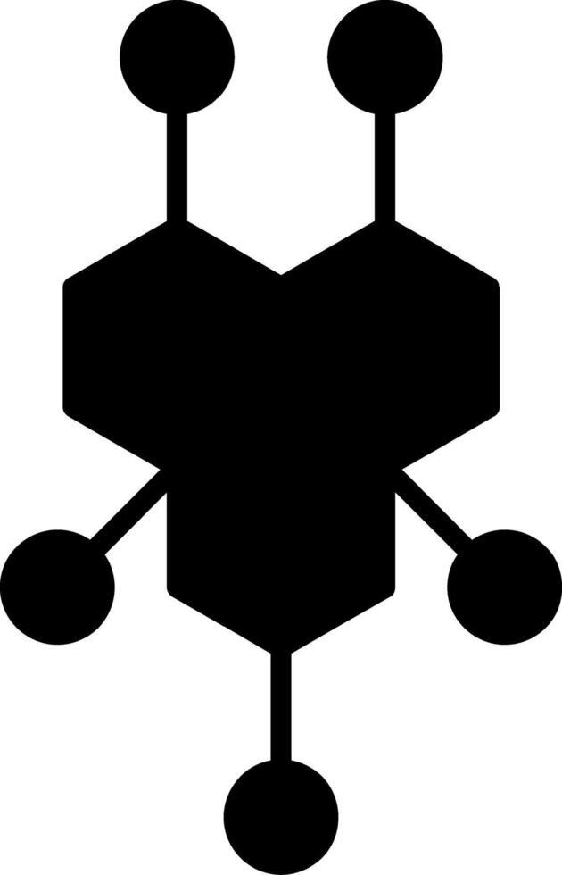Enzyme Studies Analysis Glyph vector