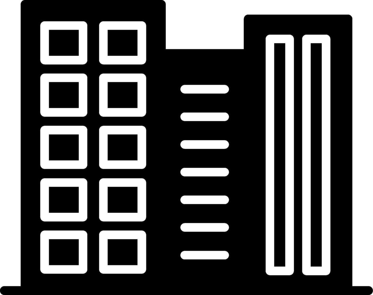 Landscape Natural View Glyph vector