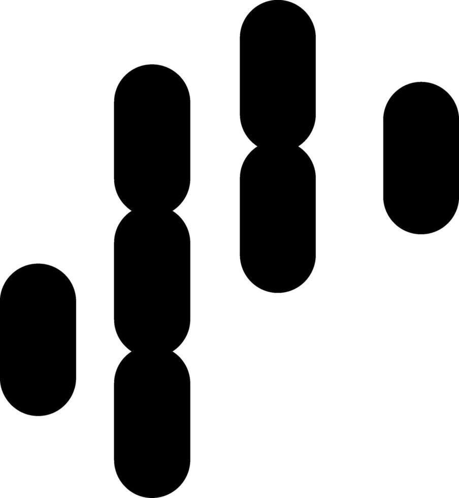 Bacillus Soil Bacteria Glyph vector