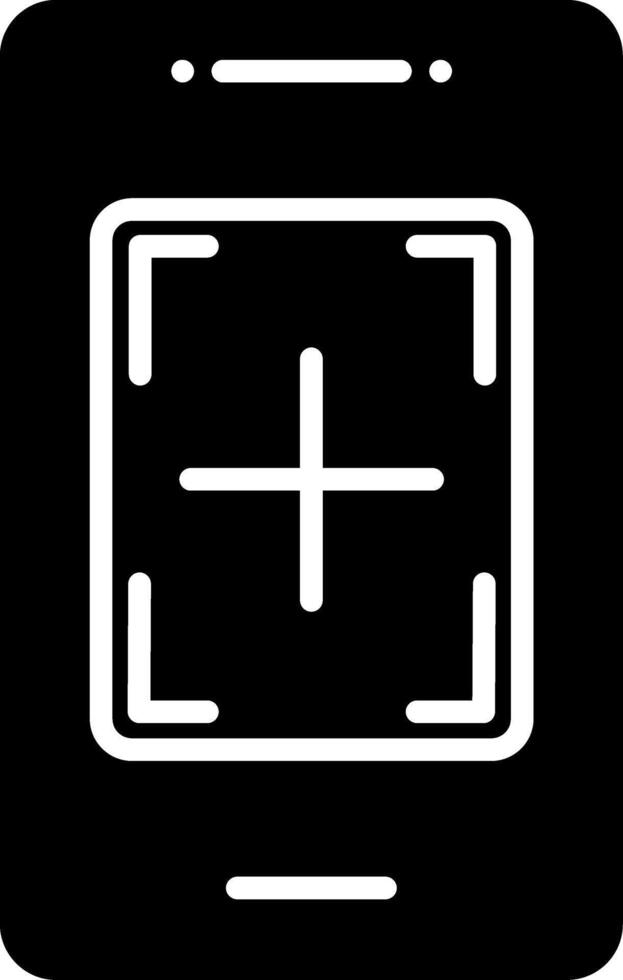 Camera Functionality Feature Glyph vector