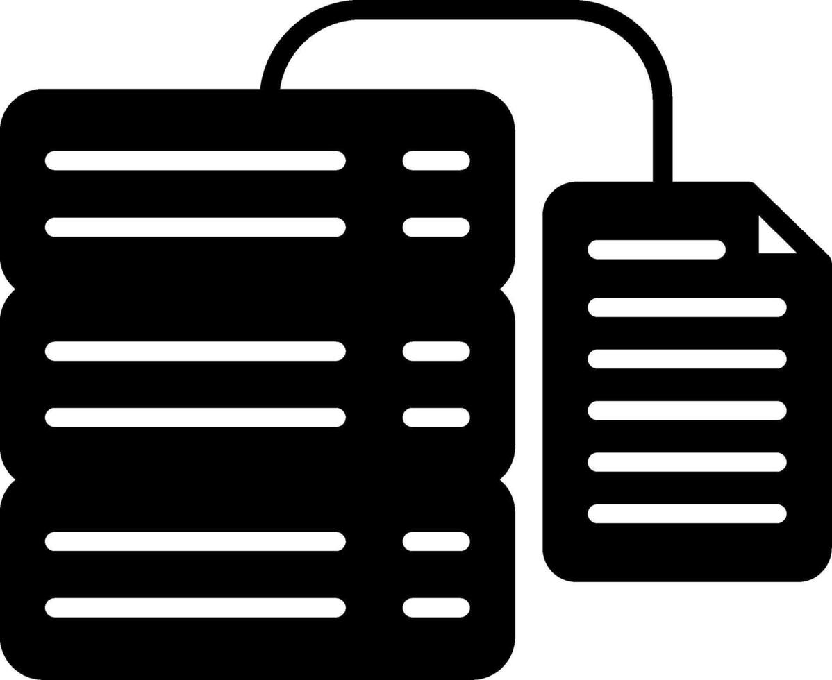 Database Management Tool Glyph vector