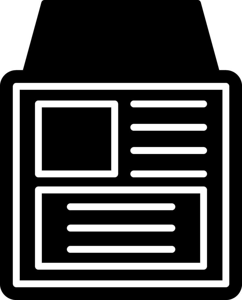 External Defibrillator Cardiac Resuscitation Glyph vector