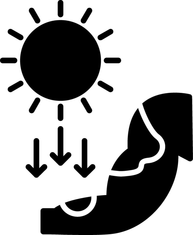 Skin Burn Marks Injury Indicators Glyph vector