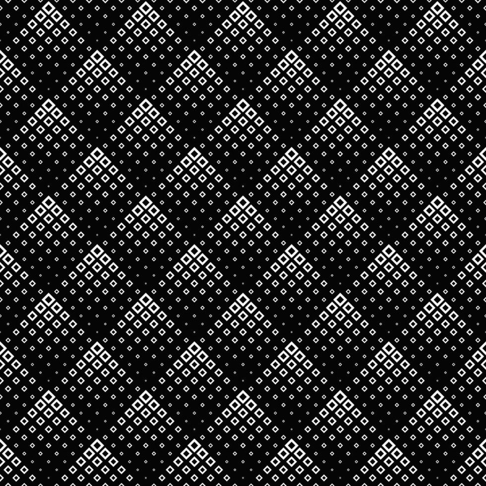 Seamless monochrome abstract diagonal square pattern background vector