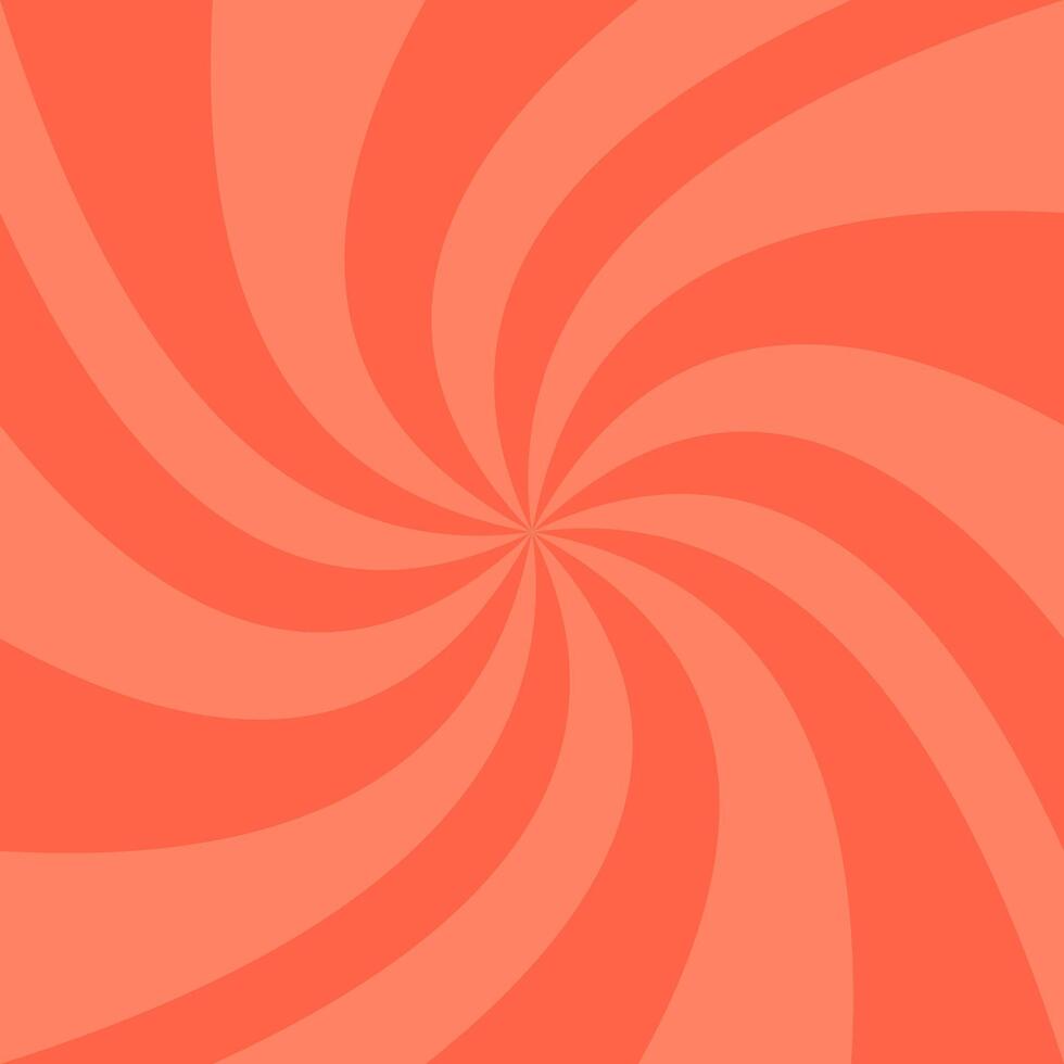 An orange spiral background with a white swirl vector