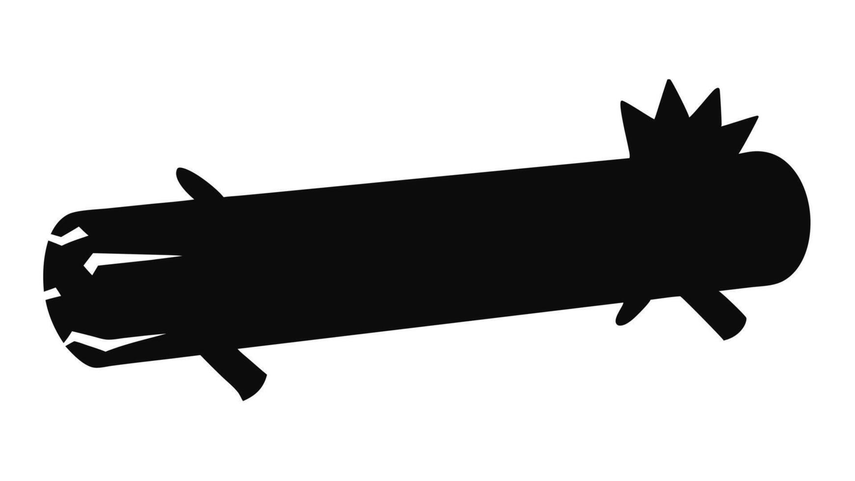 Black And White Tree Log vector