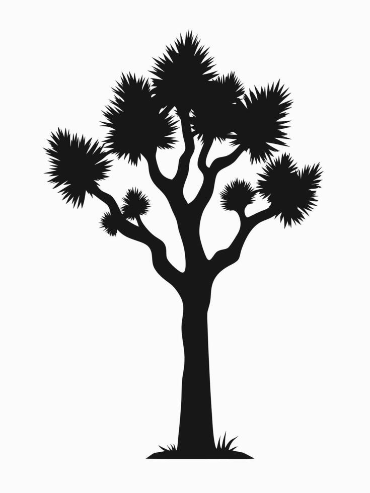 Joshua Tree Silhouette Isolated Image vector