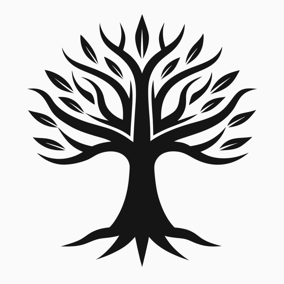 Stylized Tree Silhouette vector