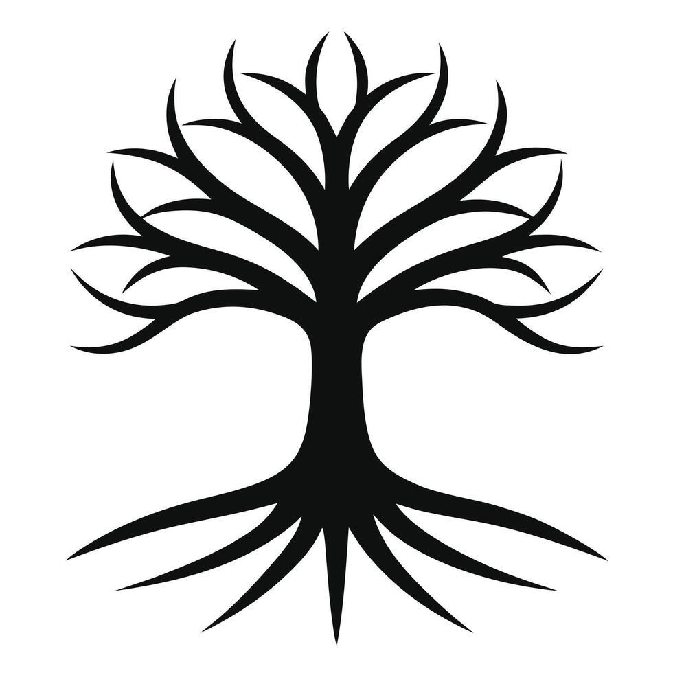 Silhouette Tree Of Life Illustration vector