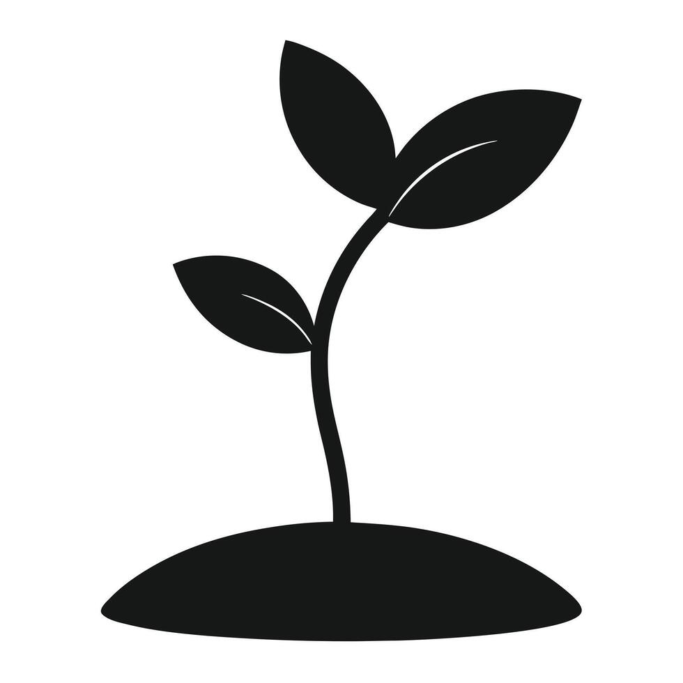 Sprout Seedling Isolated Stock Image vector