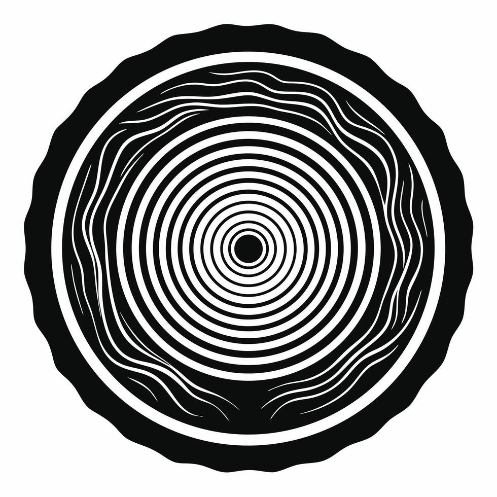 Tree Rings Wood Texture Graphic vector
