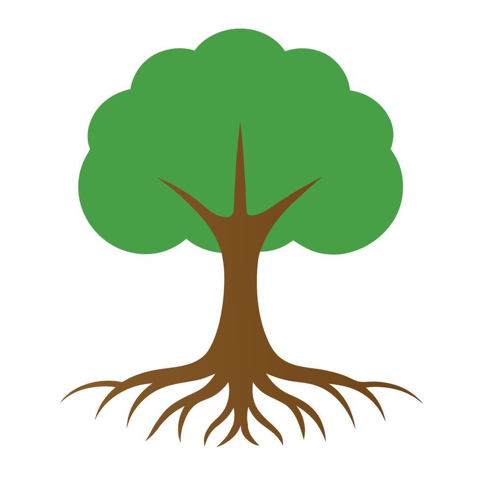 A Green tree icons . Tree icon Adobe Illustrator vector
