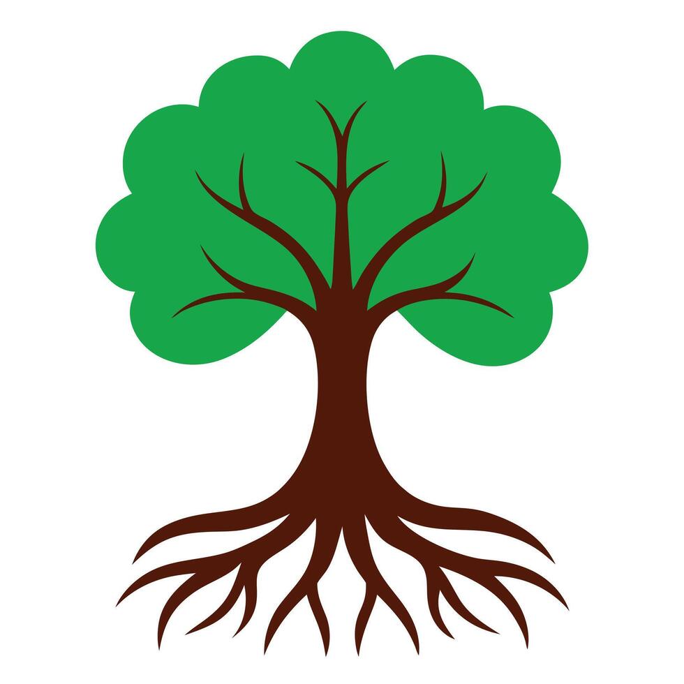 A Green tree icons . vector