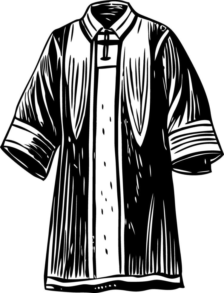 A vintage style illustration of a vestment vector