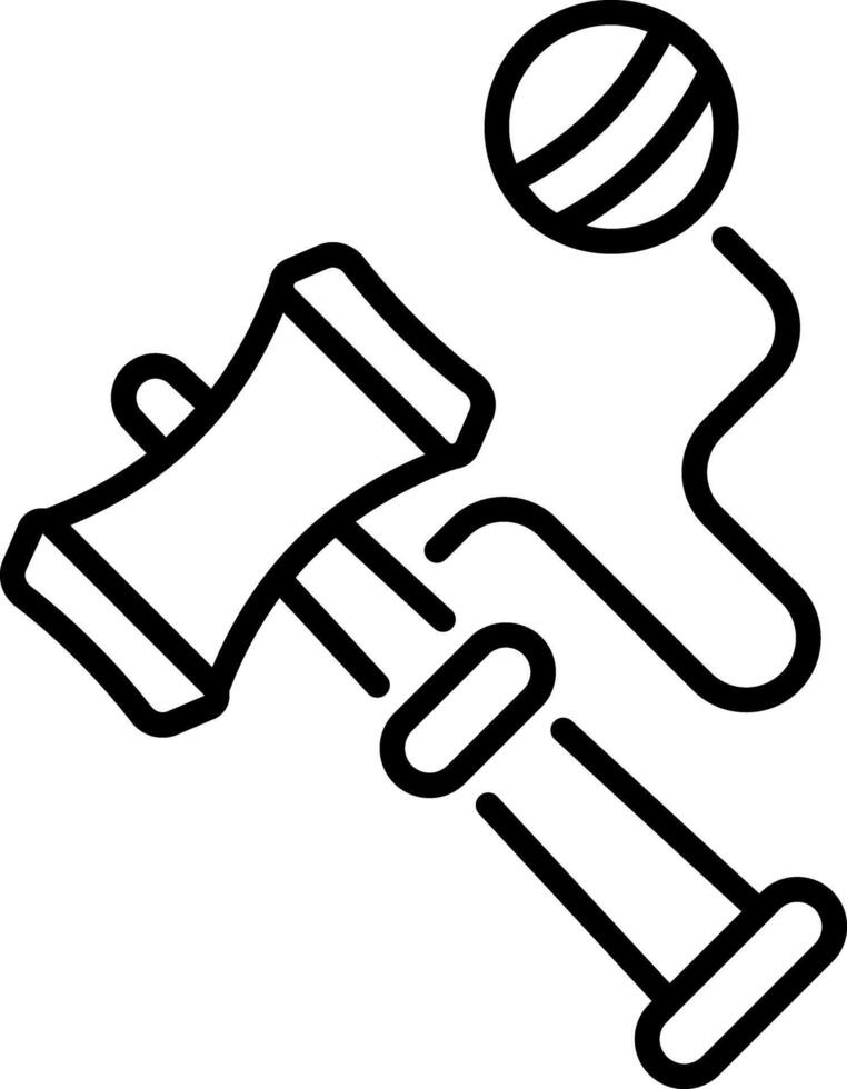 A line style icon of kendama vector