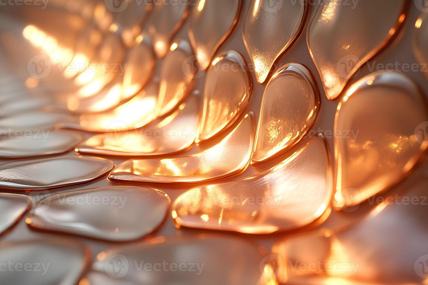 Abstract Metallic Surface with Warm Light Reflections for Modern Art Design photo