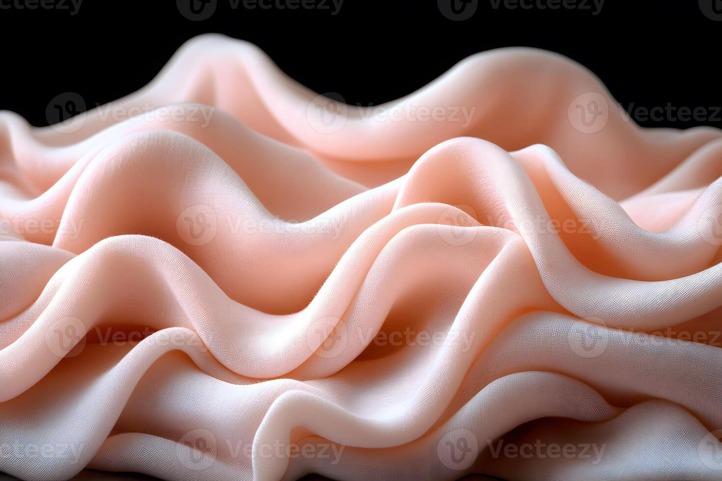 Elegant Pink Fabric Waves for Textile Design and Artistic Backgrounds photo