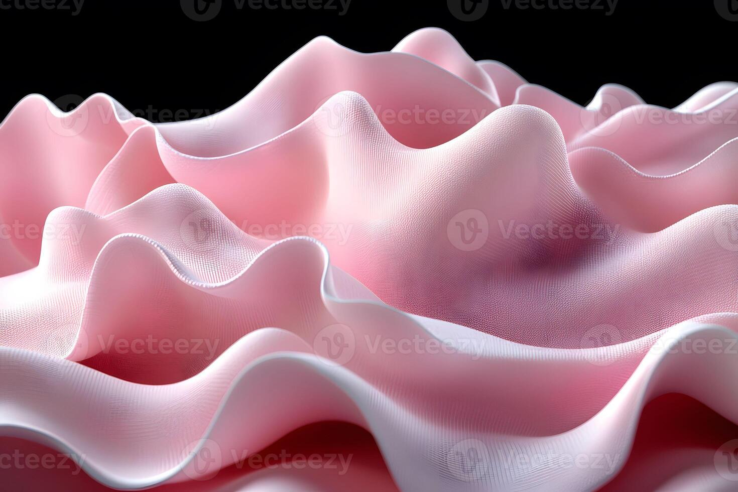 Abstract Waves of Pink Fabric Texture for Artistic Design and Decor photo